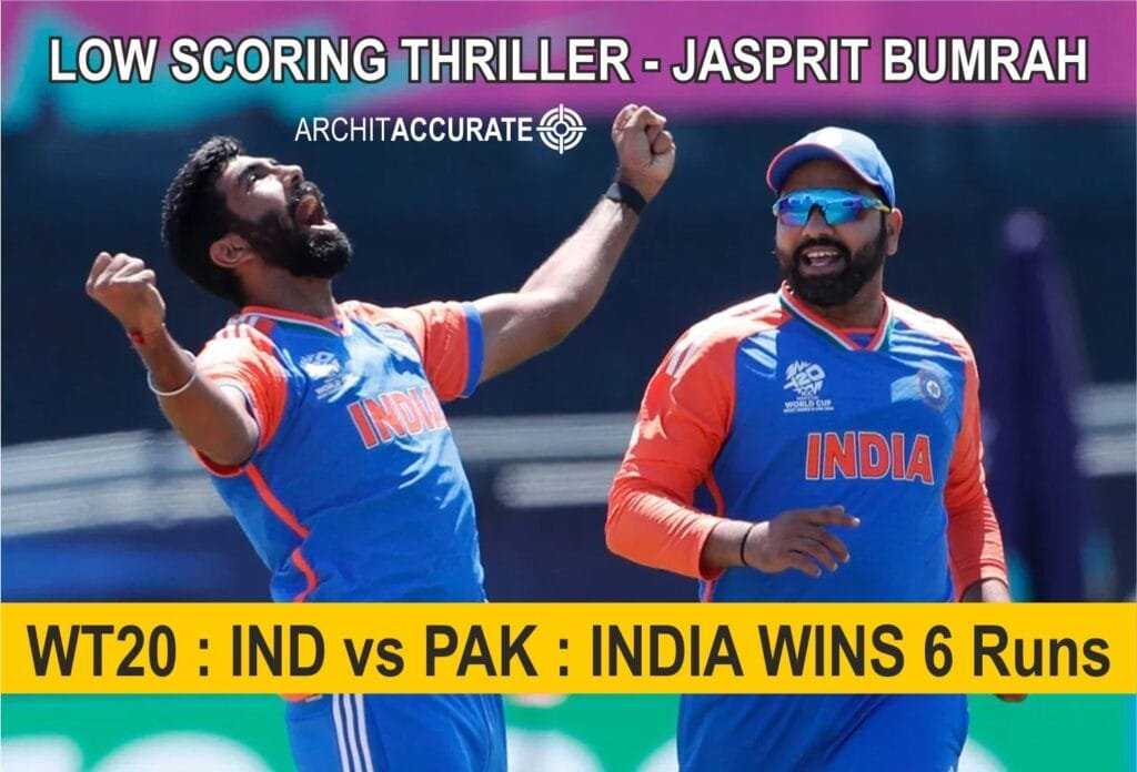 T20 : ЁЯЗоЁЯЗ│ vs ЁЯЗ╡ЁЯЗ░ INDIA WINS 6 Runs