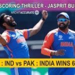 T20 : 🇮🇳 vs 🇵🇰 INDIA WINS 6 Runs
