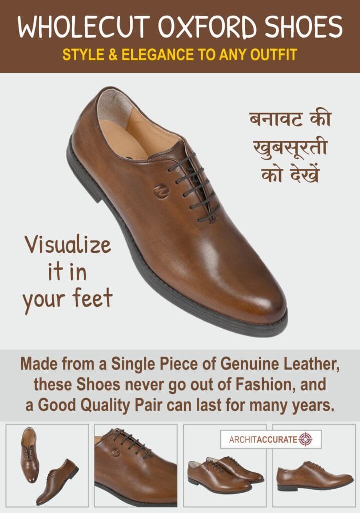 WHOLECUT OXFORD SHOES