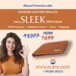 Genuine Leather Wallet Mviya Care